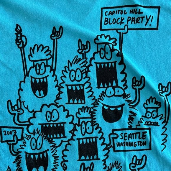 Peace Generation Seattle WA 2007 Capitol Hill Block Party retro vintage t-shirt - Picture 6 of 9